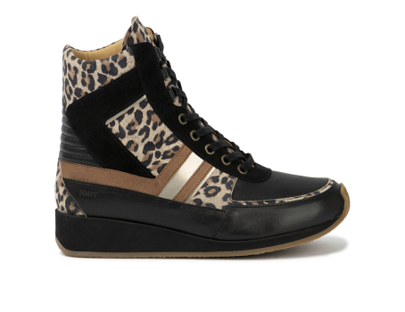 Tessa - 7232.2.030 Leather Black/Leopard Beige Combi