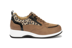 7041.3.303 Leather Cognac/Leopard Beige Combi