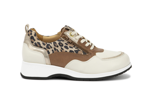 Gabriella - 7041.2.444 Leather Off-White/Leopard Beige Combi