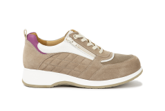 7042.3.554.1 Suede Taupe/Off-White Combi