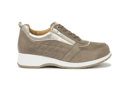 Isabella - 7042.3.554.2 Leather Taupe/Gold Combi