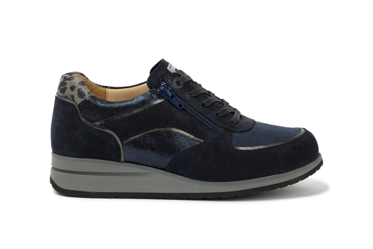 Natalia - 7043.3.282 Split Suede Navy Combi