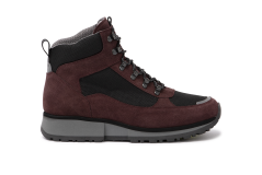 7237.0.980 Water Resistant Suede Burgundy/Black Combi