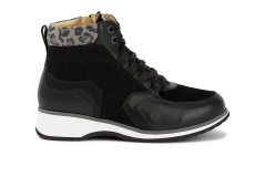 7223.1.000.2 Leather Black/Leopard Taupe