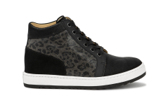 7239.3.000.2 Leather Black/Leopard Grey Combi