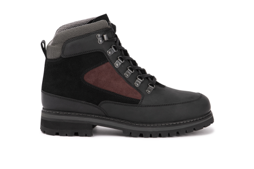 Andes - 7243.0.009 Water Resistant Leather Black/Burgundy Combi